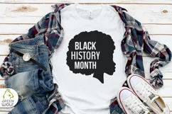 Black history month svg Afro svg Black woman silhouette svg Product Image 2