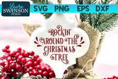 Rockin' Around the Christmas Tree SVG Cut File | Xmas SVG Product Image 1