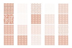 Copper and White Glitter Pattern Digital Papers - 20 papers Product Image 2