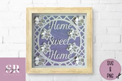 3D Home sweet home card | Paper cutting | Home sweet home Product Image 1