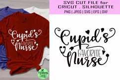 Cupids's favorite nurse svg, png, jpeg, eps and dxf Product Image 1