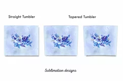 Roses Sublimation tumbler ,Winter tumbler,Skinny tumbler Product Image 2