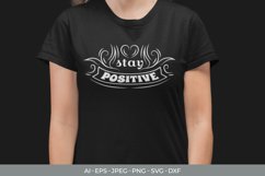 Stay Positive Hand Lettering SVG Product Image 2