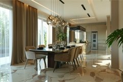 Modern luxury dining room interior Product Image 1