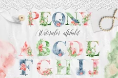 Alphabet Watercolor Clipart - Free Design of The Week Product Image 1
