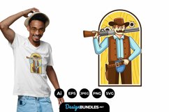 Cowboy for T-Shirt Design Product Image 1