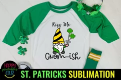 Kiss Me Gnome St Patricks Sublimation I Gnome St Patricks Product Image 1
