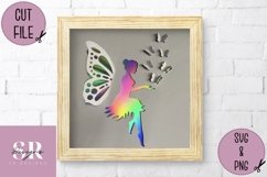 3D Fairy| Paper cutting | pop up Fairy SVG Product Image 2