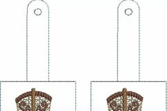 ITH Cowboy Boot Hand Sanitizer Holder - Key Fob or Bag Tag Product Image 2