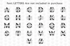 Swirl Letter Split Alphabet A to Z - Svg EPS DXF PNG File Product Image 2