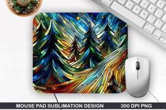 Christmas Tree Mouse Pad Sublimation,Christmas Mouse Pad PNG Product Image 1