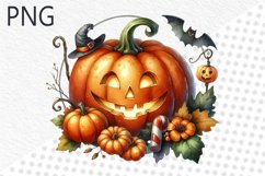 Halloween Pumpkins Sublimation - Clipart PNG Design Product Image 1