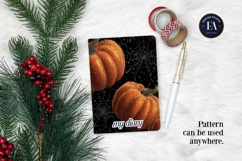 Spooky Pumpkin Pattern, Autumn Pumpkin Digital Paper Product Image 4