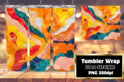 Color Burst 3D Abstract Tumbler Design Product Image 1