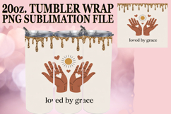 Blissful Reflections 20oz tumbler wrap, Christian Product Image 1