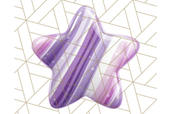 Cute Puffy Star Clipart PNG, 3D Glossy Pastel Stars Clip Art Product Image 4