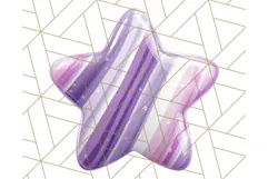 Cute Puffy Star Clipart PNG, 3D Glossy Pastel Stars Clip Art Product Image 4