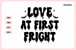 Spooky Bachelorette Party Saying SVG | Love at First Fright Product Image 3