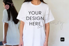4th Of July White T-Shirt Mockup Product Image 1