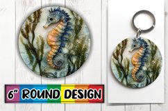 Luminous Keychain Round PNG, Animals Product Image 1