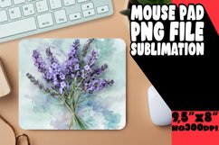 Colorful Flower Design Mouse Pad PNG Product Image 1