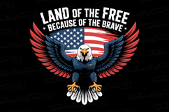 Land of the Free Svg | 4th of July Svg | Svg Cut File Product Image 1