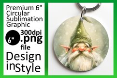 Enchanted Enclave: Gnome Round Design Watercolor Product Image 1