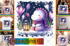 Stylish PNG Art for TSHIRTS, Cute Dino Product Image 1