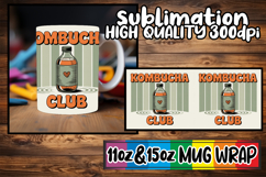 Gentle warmth 11oz 15oz mug wrap, Retro Food Product Image 1