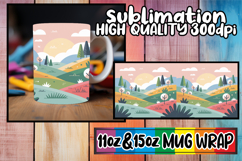 Bright spirits 11oz 15oz sublimation wrap, Spring Product Image 1