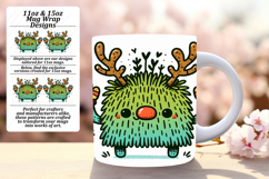 Chic 11oz Mug Wrap Png Design , Monster Product Image 1