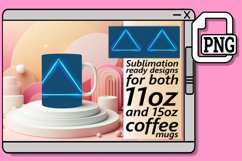 Neon Symphony: Sublimation Designs for 15oz Mug 11oz Product Image 1