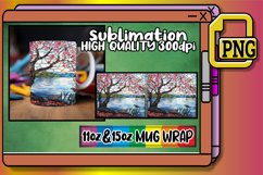 Luminous Stained Glass Mug Wrap Sublimation 11oz/15oz Product Image 1