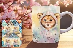 Lovely 11oz Mug Wrap Png Artwork , Animals Product Image 1