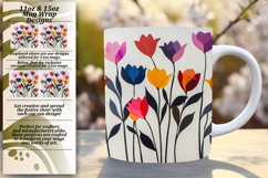 Cheerful Floral Mug Sublimation: Spring Blossom Assortment Product Image 1