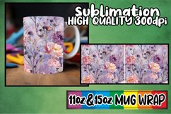 Abstract Springtime Wave Mug Wrap 11oz 15oz Sublimation Product Image 1