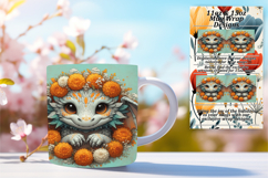 Sleek 11oz Png Mug Wrap Artwork , Dragon Product Image 1