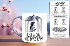 Vibrant 11oz Mug Wrap Png Template , Just A Girl Product Image 1