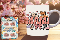 Bright 11oz Mug Wrap Png Design , Mama Product Image 1