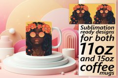 Melanin Magic: Tropical Sublimation Mug Wrap Product Image 1