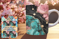 Playful 11oz Png Mug Wrap Template , Abstract Pattern Product Image 1