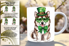 Elegant 15oz Mug Wrap Png Template , St Patrick Product Image 1