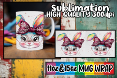 Nostalgic dreams 11oz 15oz mug wrap, Easter Bunny Product Image 1