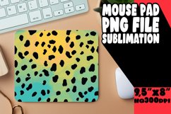 Exotic Leopard Print Gradient Mouse Pad PNG Product Image 1