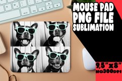 Amusing Dog Photo Sublimation Mouse Pad Design for Home Offi Product Image 1