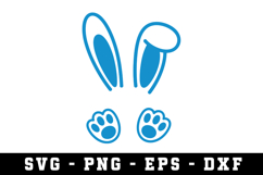 Bunny Ear &amp; Face SVG | SVG Cut files | Cricut Product Image 1