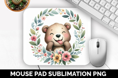 Cute Animals Mouse Pad Bundle, Sublimation Mouse Pad PNG Product Image 13