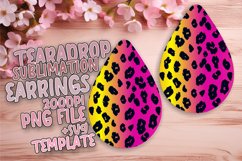 Glitter Leopard Print Teardrop Earring for Fashion Product Image 1