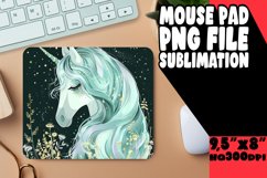 Festive Unicorn Wonderland Mouse Pad Product Image 1
