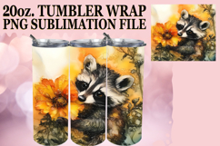 Vibrant Mornings 20oz tumbler wrap, Animals Product Image 1